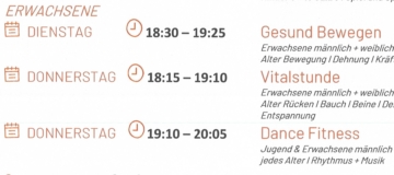 SUHB Programm Erwachsene